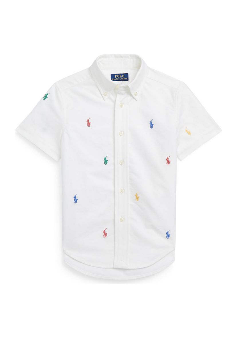 Boys 2-7 Polo Pony Oxford Short Sleeve Shirt