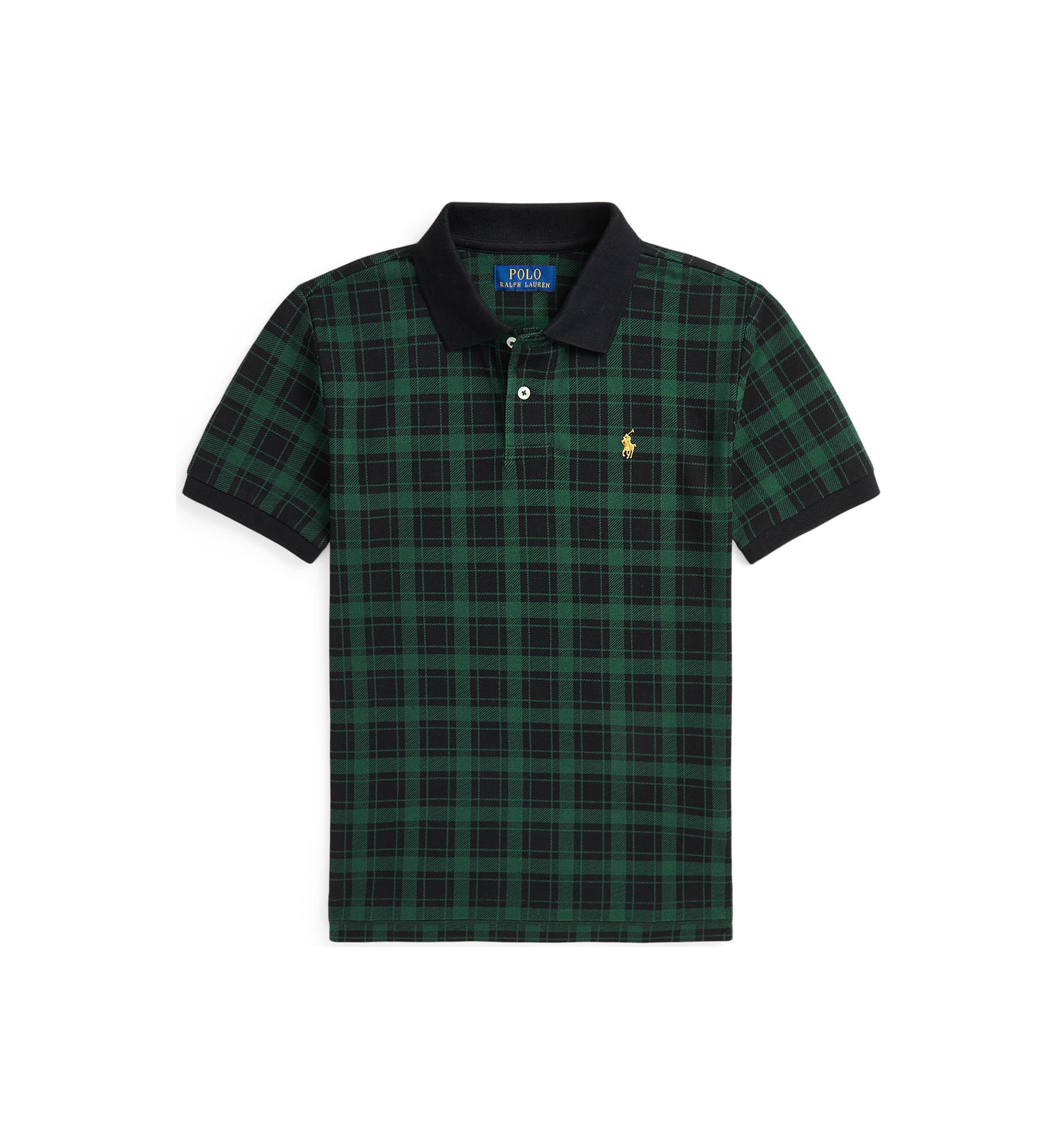 Boys 2-7 Buffalo Check Cotton Mesh Polo Shirt