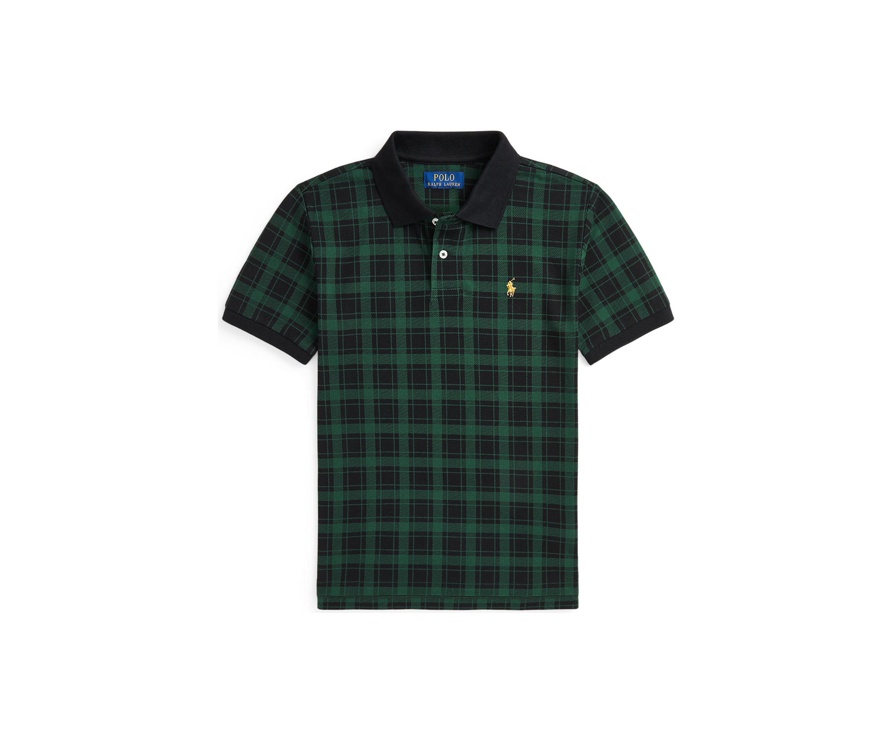 Boys 2-7 Buffalo Check Cotton Mesh Polo Shirt