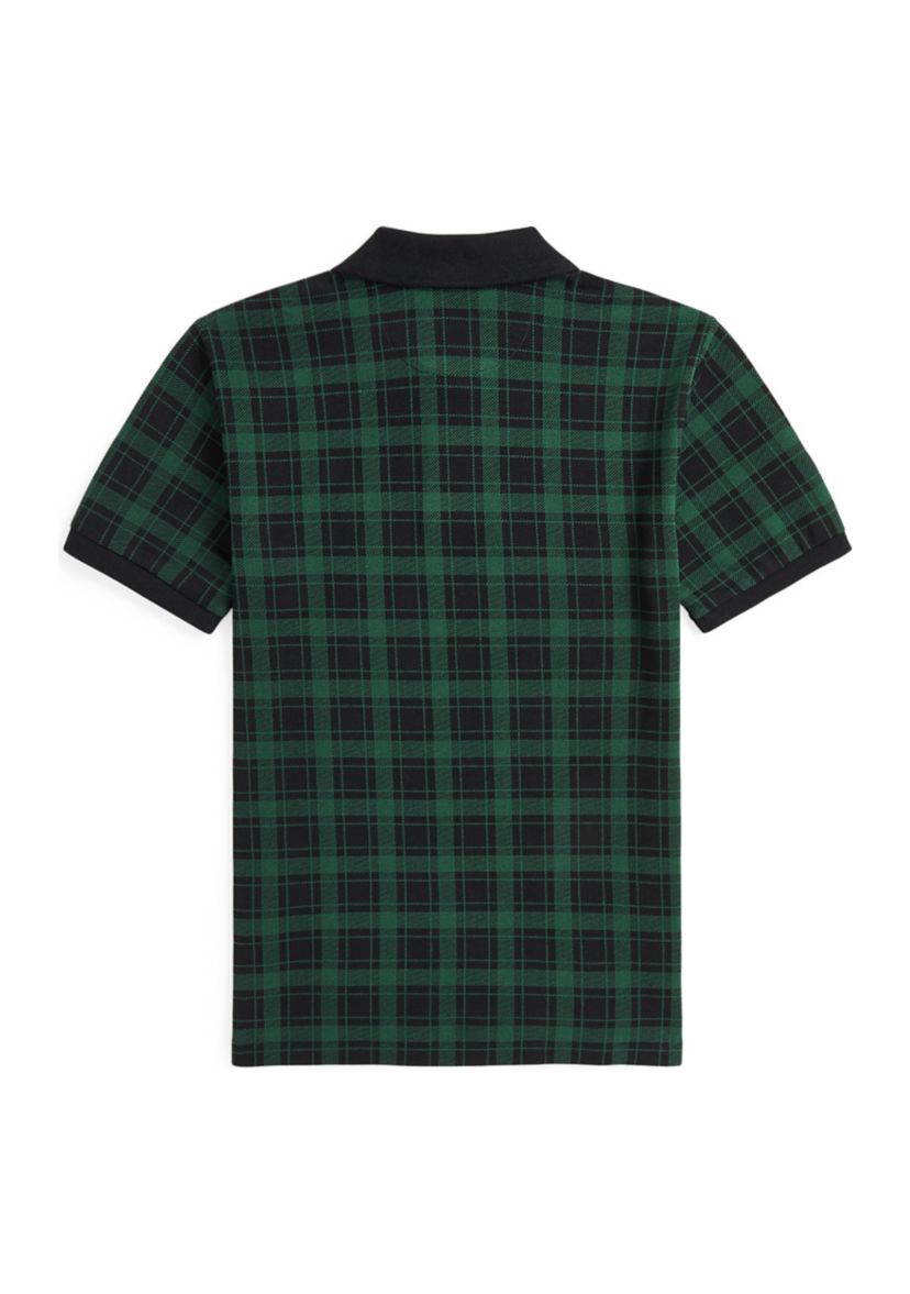 Boys 2-7 Buffalo Check Cotton Mesh Polo Shirt