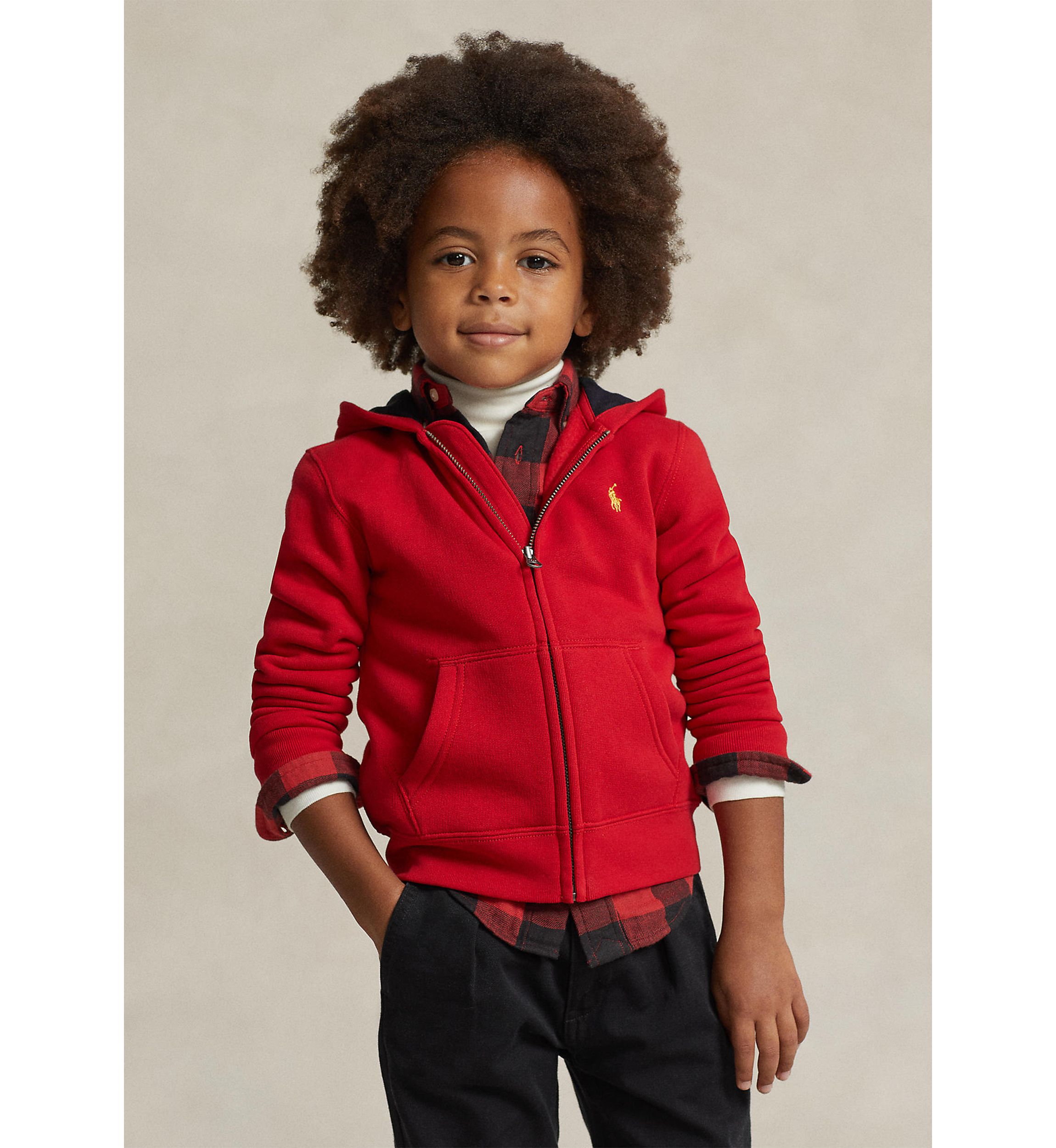 Boys 2-7 Fleece Full Zip Hoodie