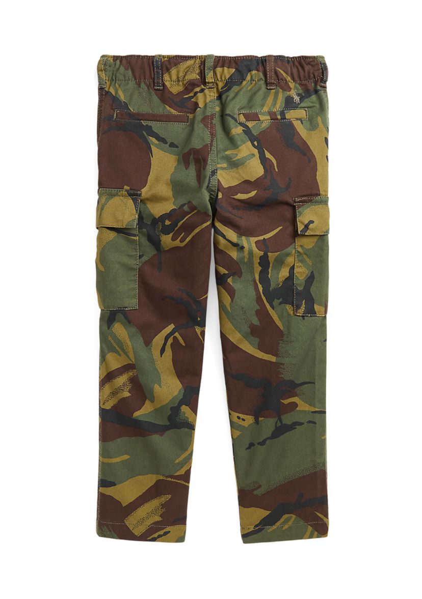 Boys 4-7 Camo Stretch Chino Cargo Pants