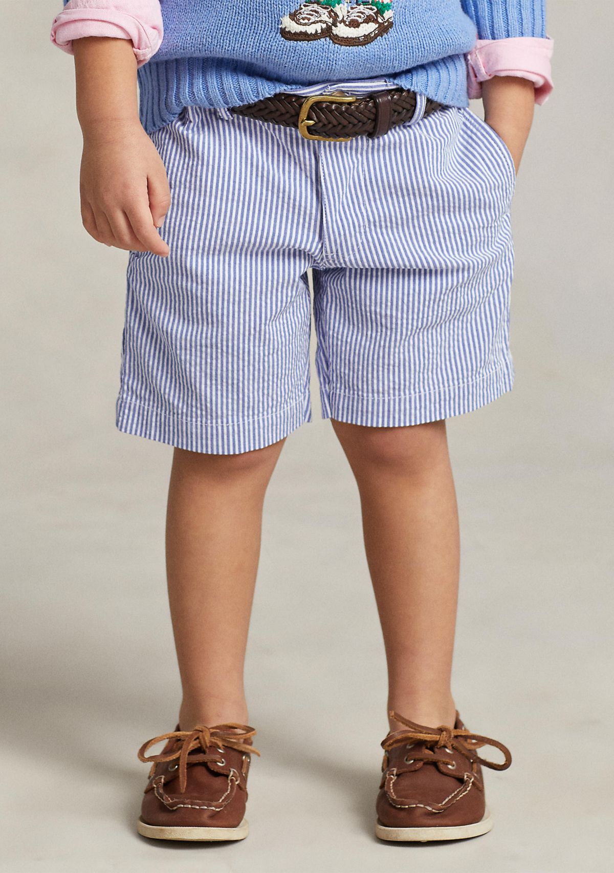Boys 4-7 Stretch Cotton Seersucker Shorts 