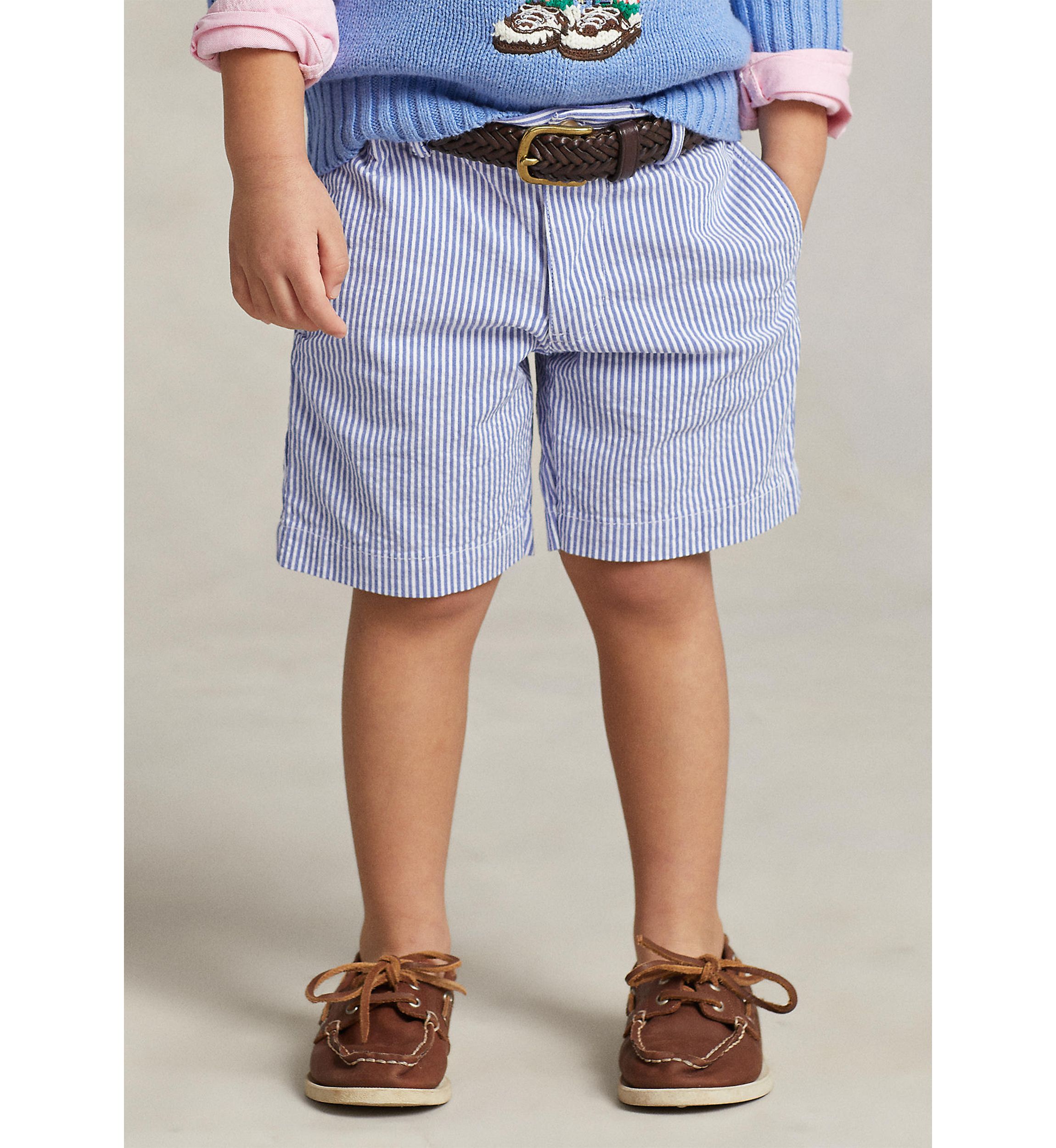Boys 4-7 Stretch Cotton Seersucker Shorts 
