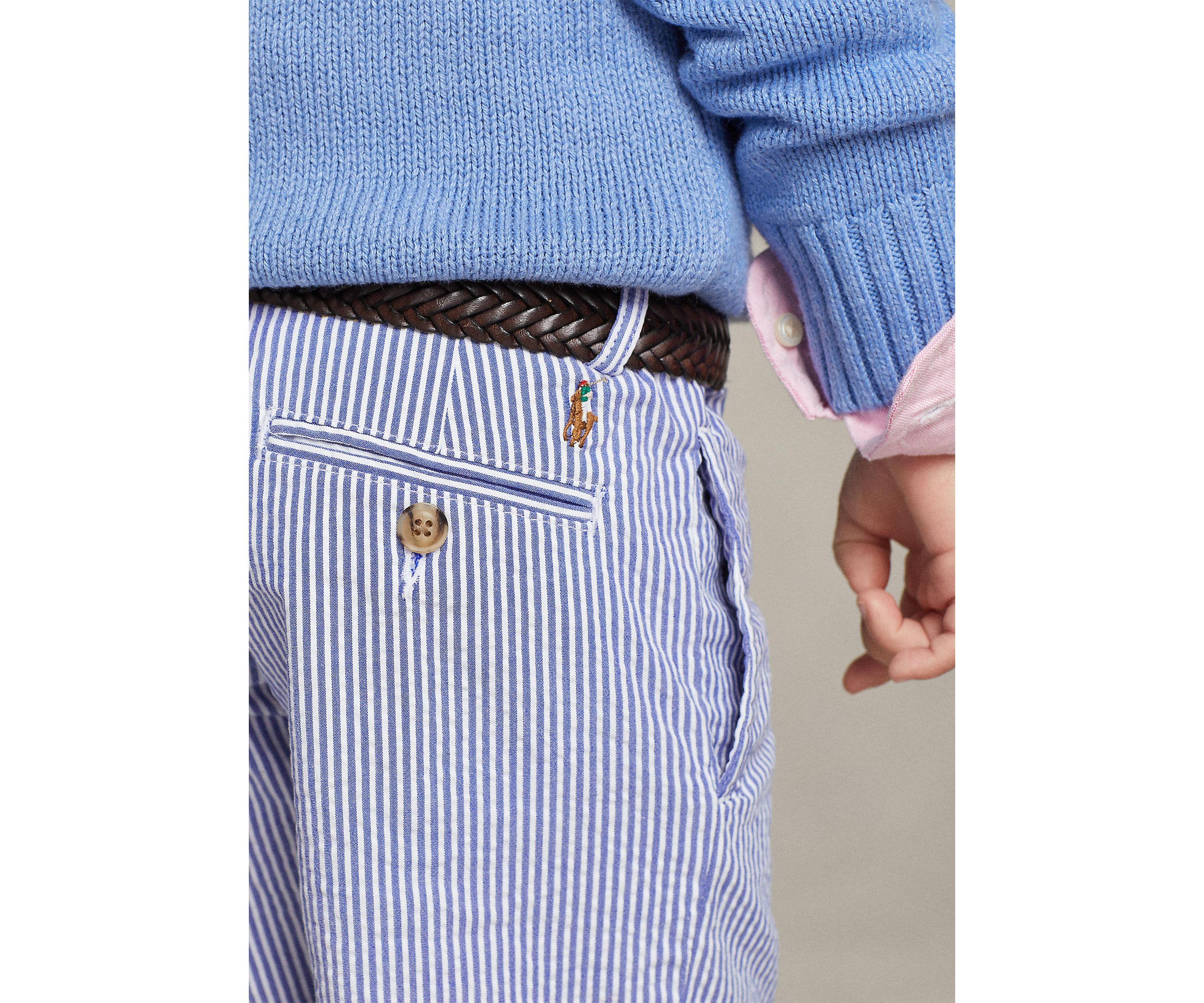 Boys 4-7 Stretch Cotton Seersucker Shorts 
