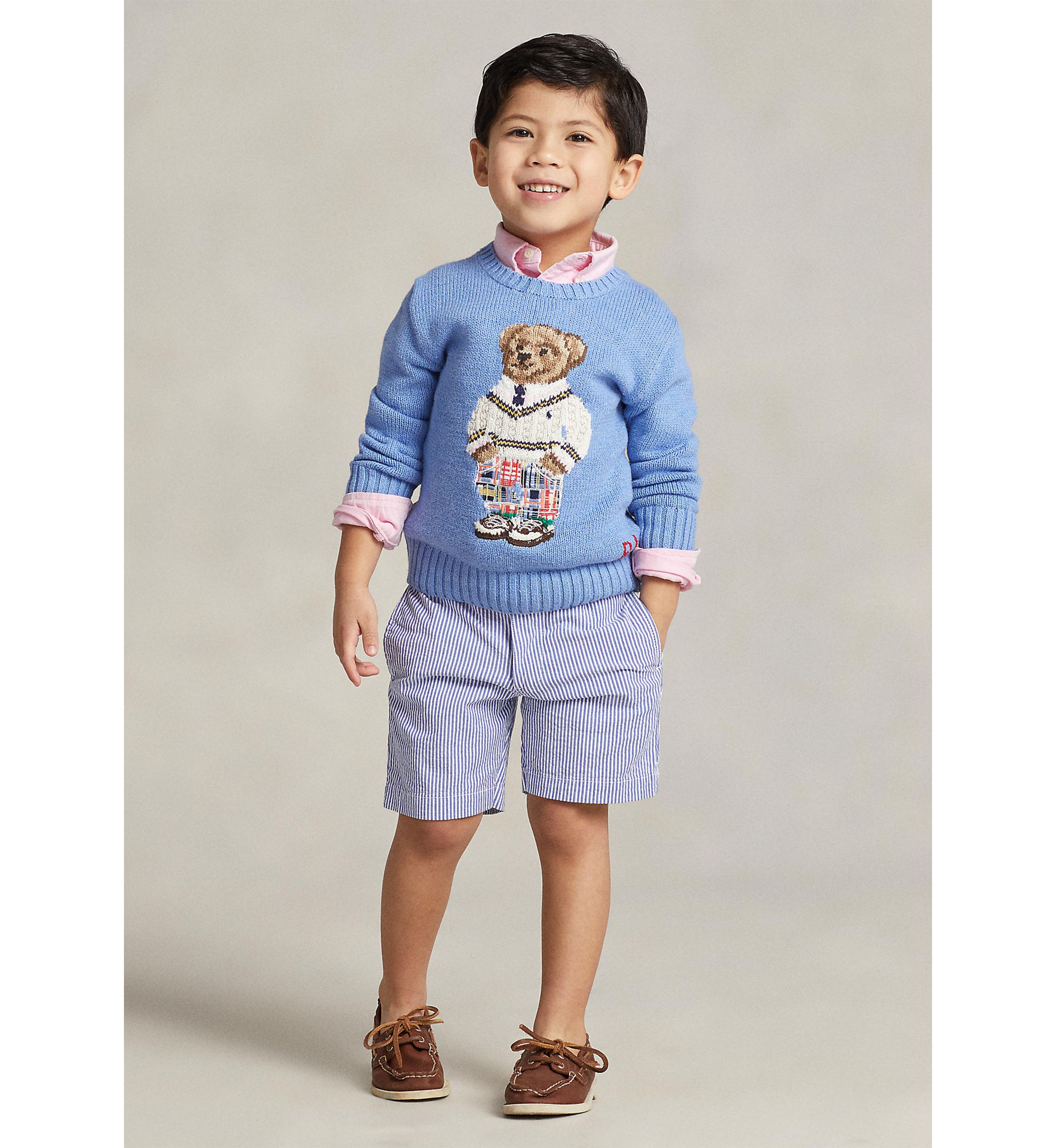 Boys 4-7 Stretch Cotton Seersucker Shorts 