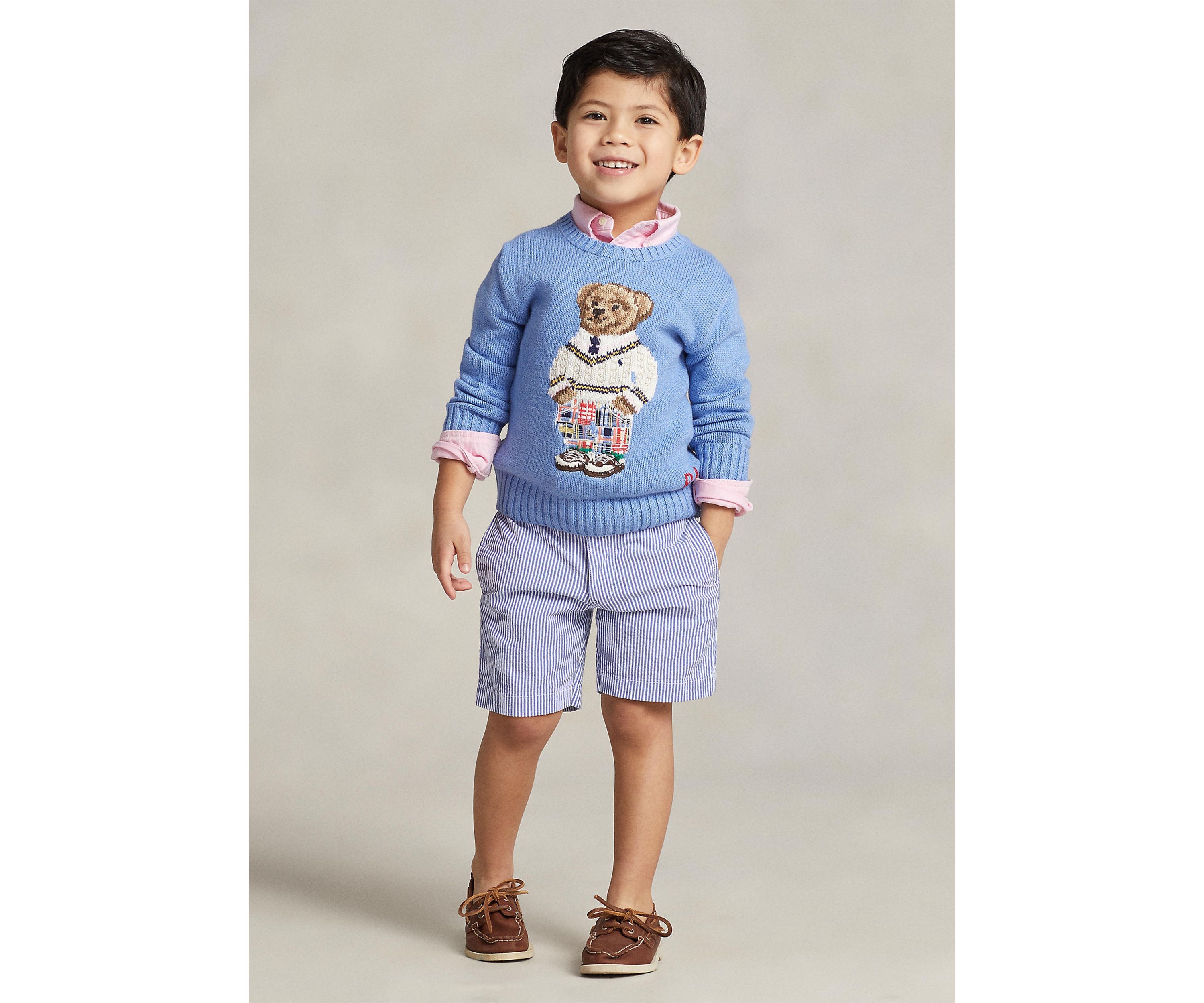 Boys 4-7 Stretch Cotton Seersucker Shorts 