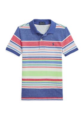 Ralph Lauren Childrenswear Boys 2-7 Striped Cotton Mesh Polo Shirt
