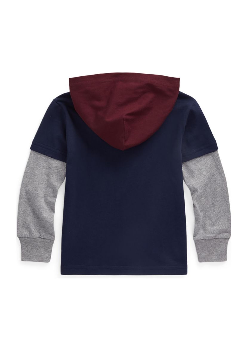 Boys 2-7 Polo Bear Hooded Cotton Jersey T-Shirt