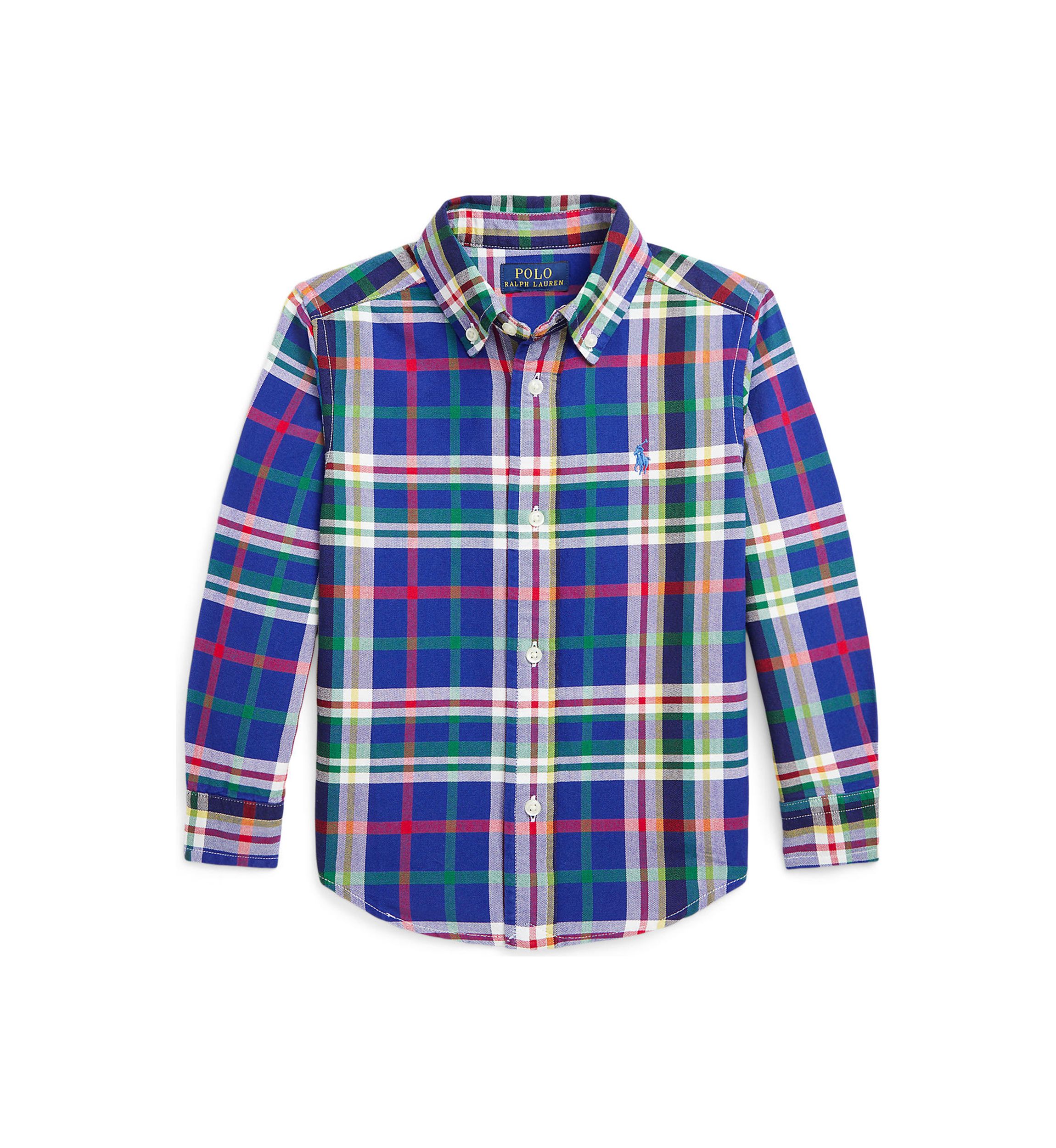 Baby Boys Plaid Cotton Oxford Shirt