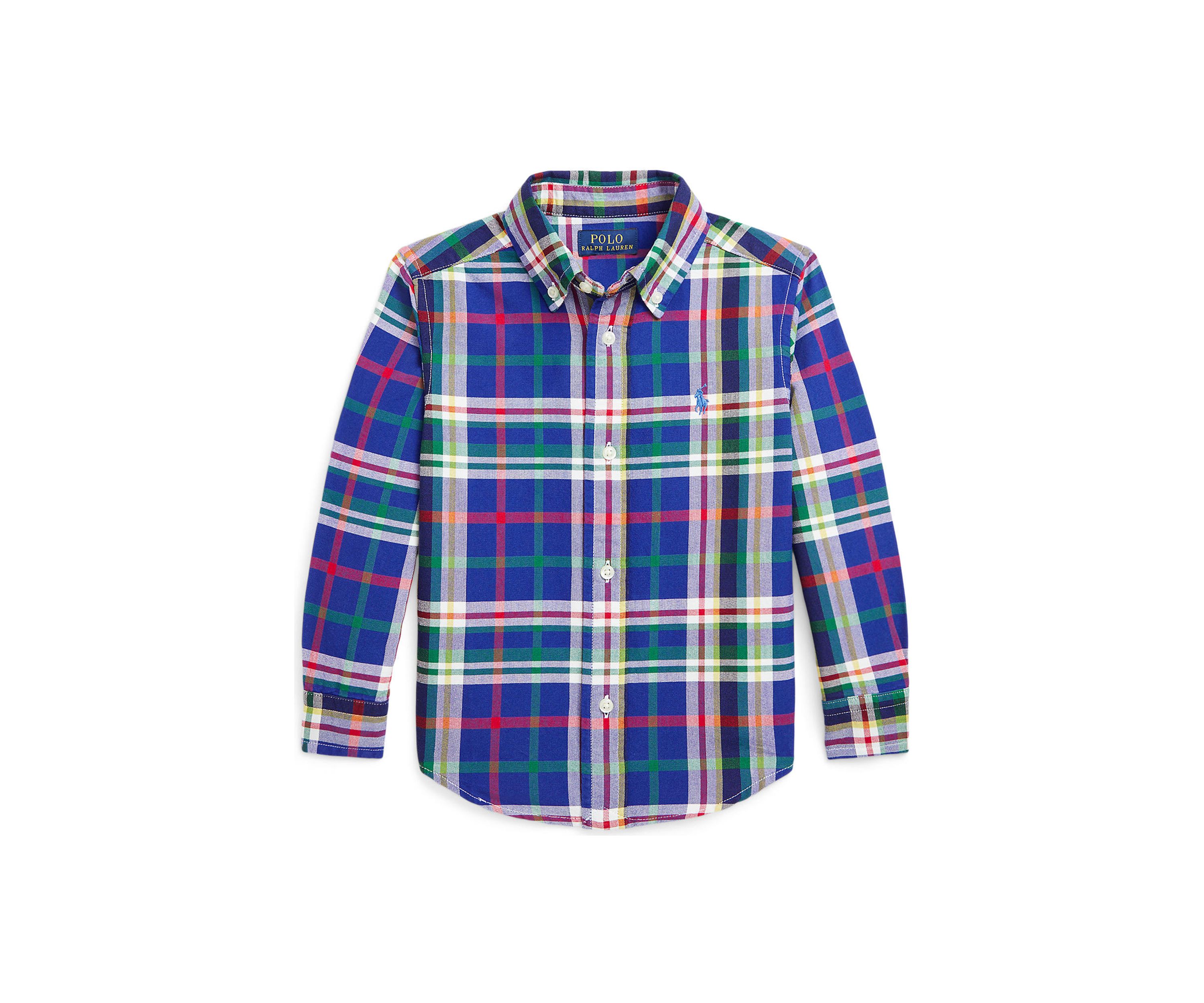 Baby Boys Plaid Cotton Oxford Shirt