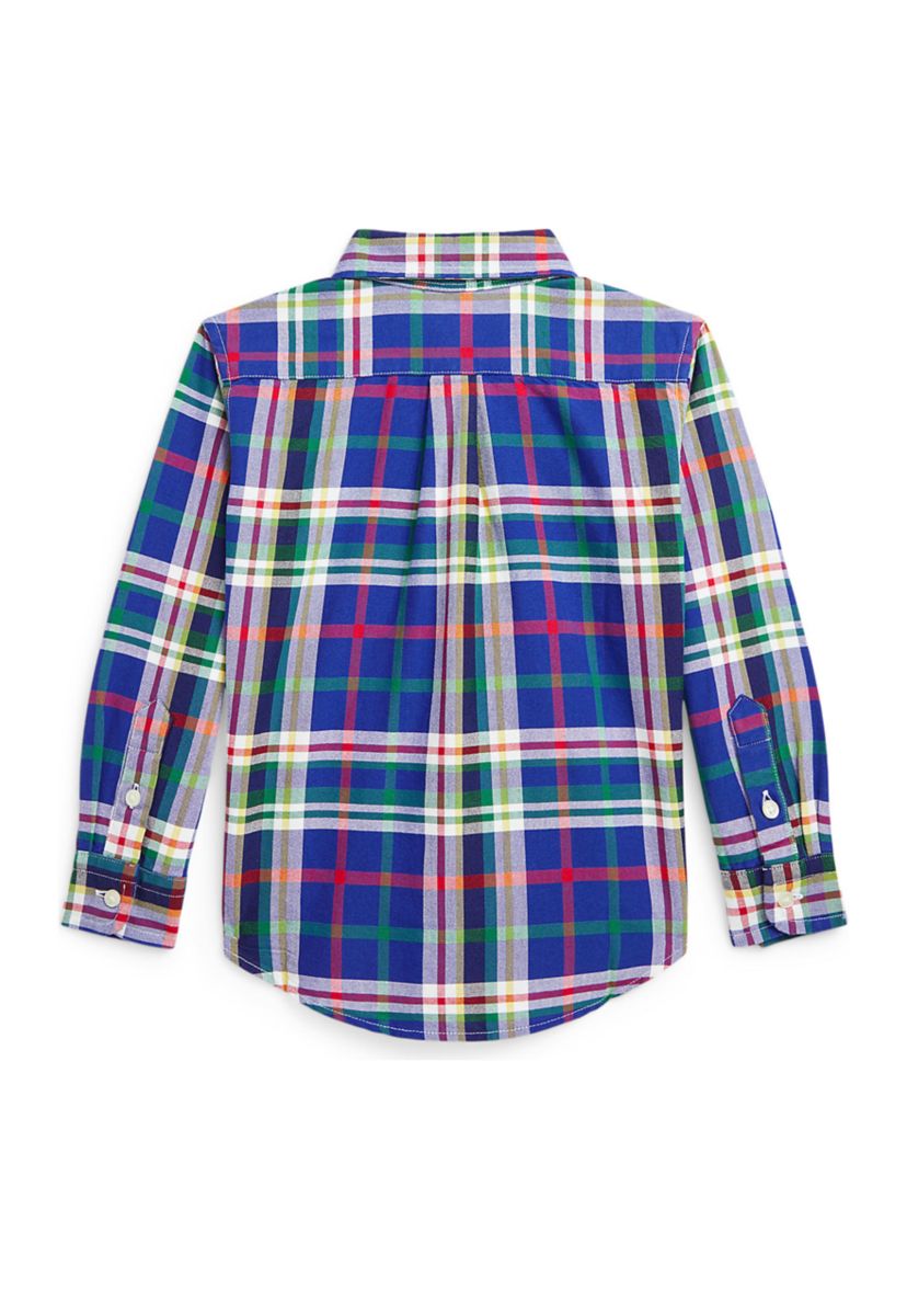 Baby Boys Plaid Cotton Oxford Shirt
