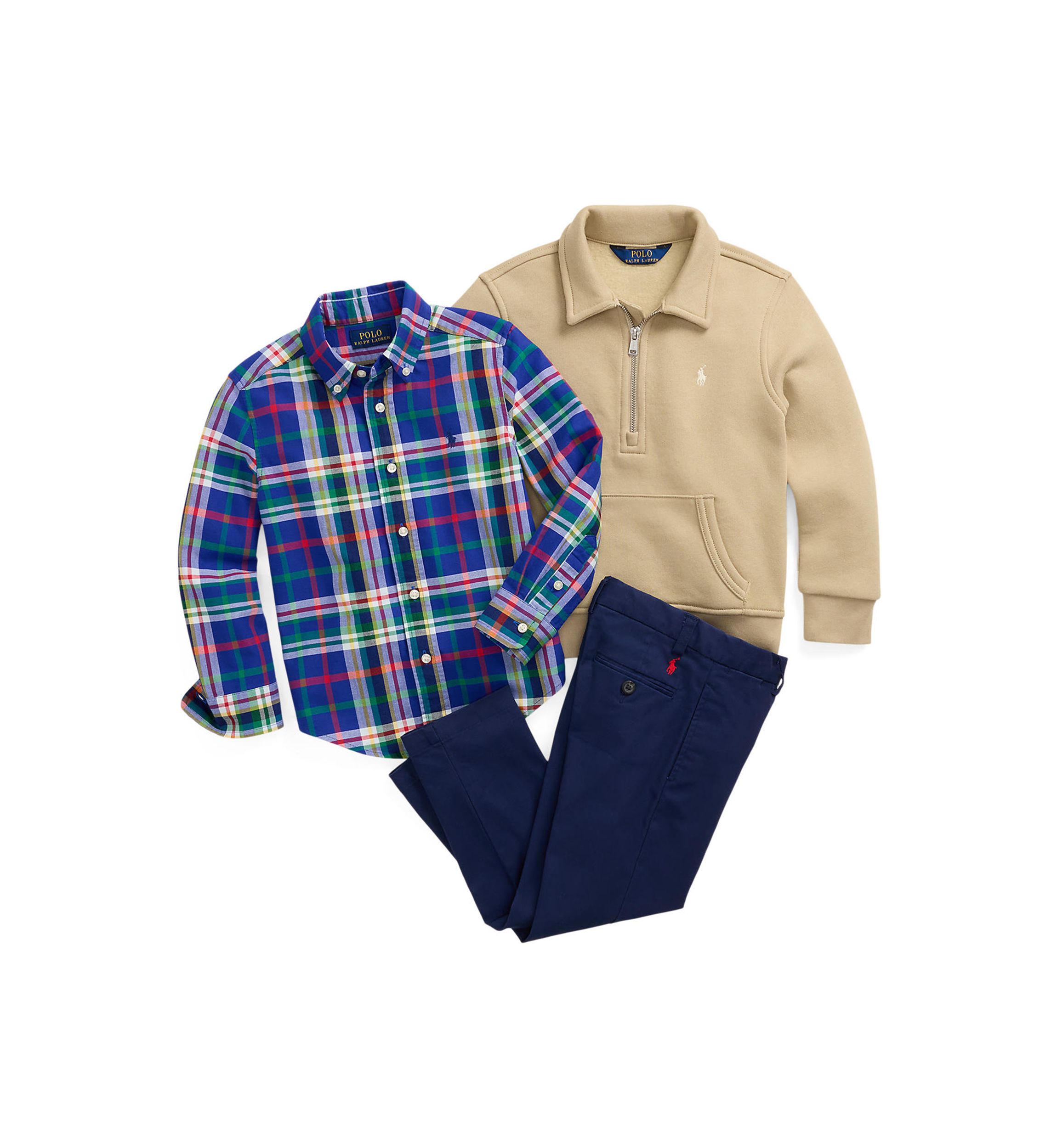 Baby Boys Plaid Cotton Oxford Shirt