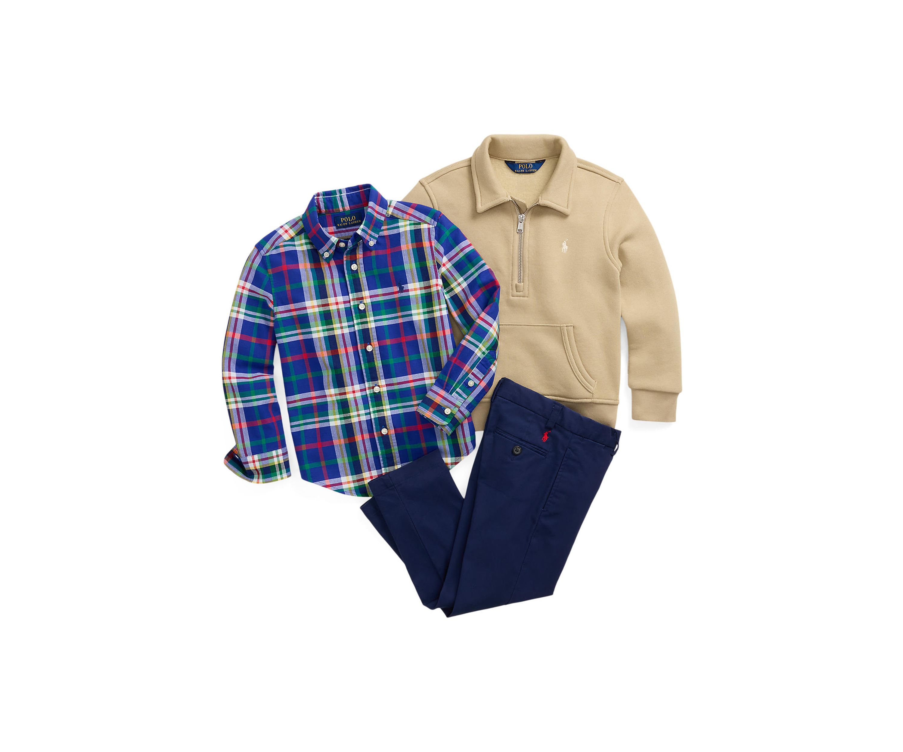 Baby Boys Plaid Cotton Oxford Shirt