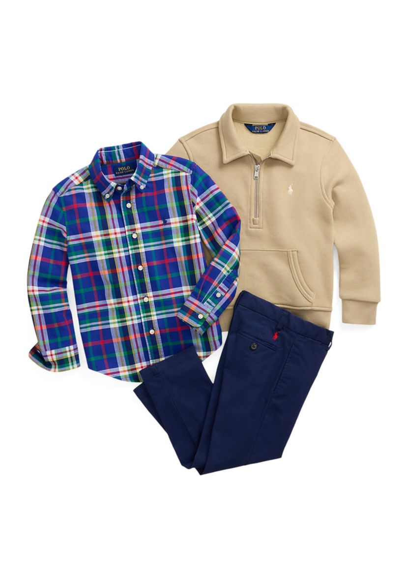 Baby Boys Plaid Cotton Oxford Shirt