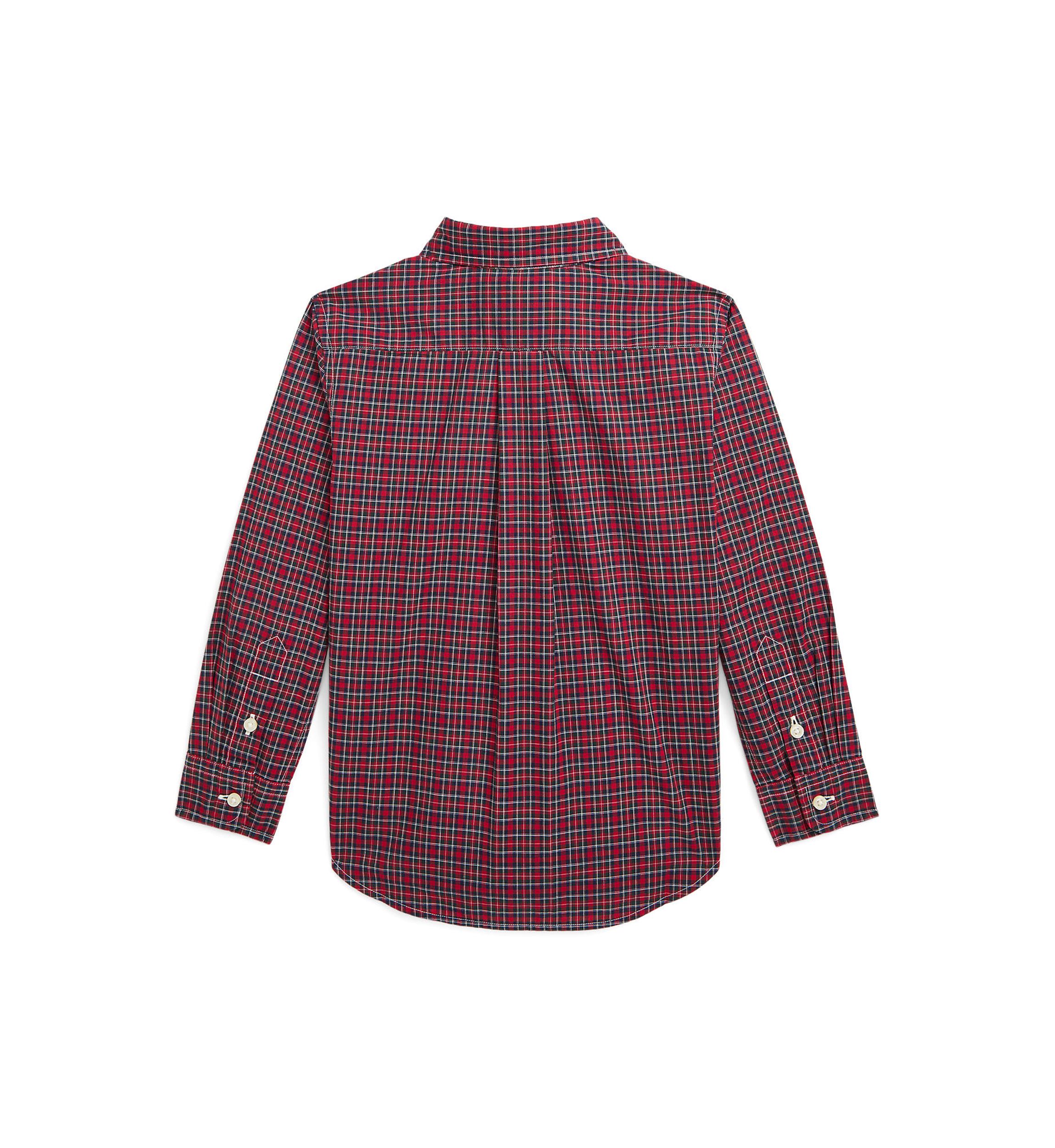 Boys 2-7 Plaid Cotton Poplin Shirt