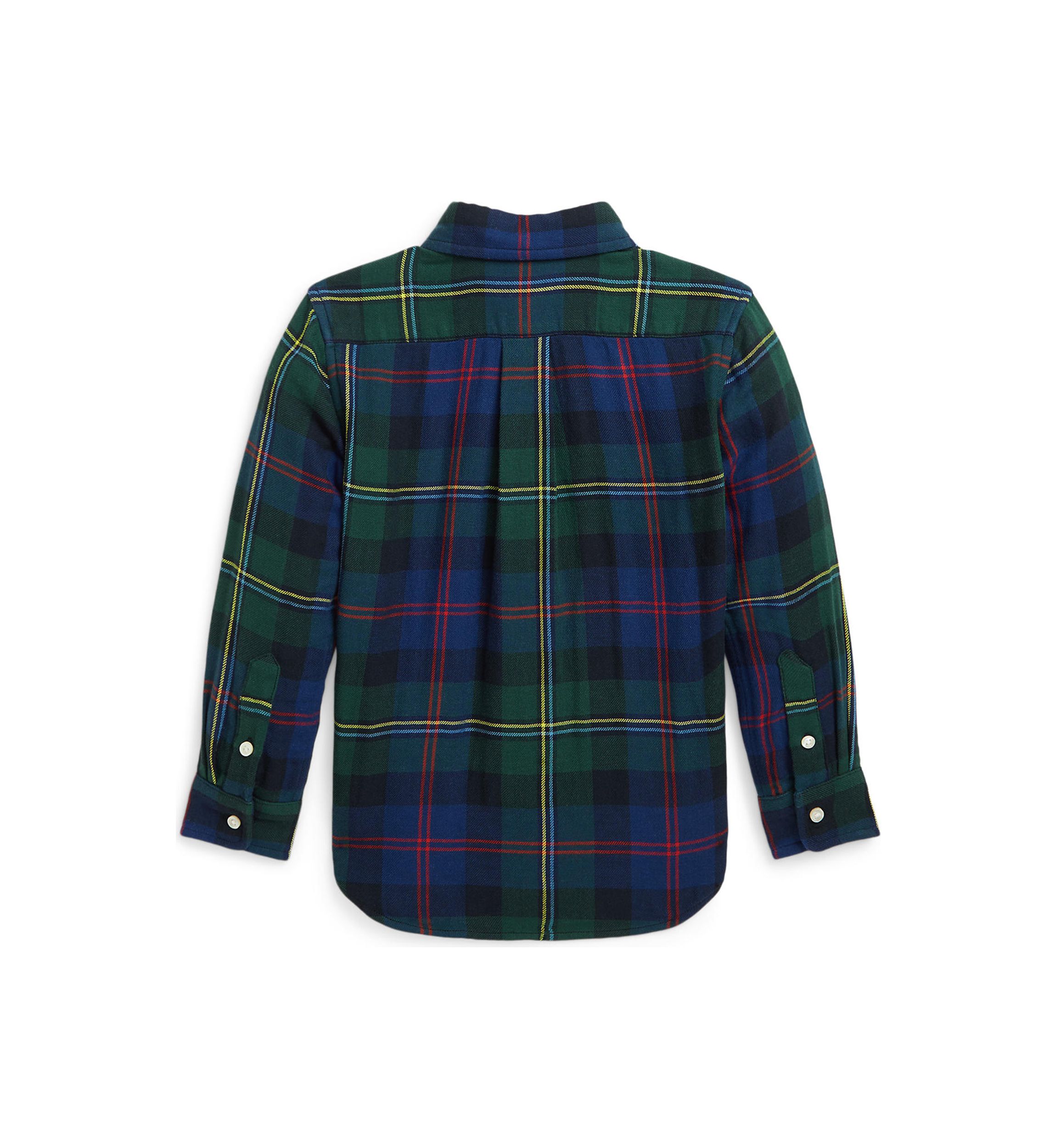 Boys 2-7 Buffalo Check Double Faced Cotton Shirt