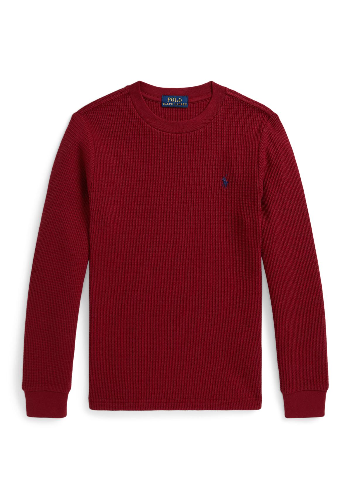 Boys 2-7 Waffle-Knit Cotton Long-Sleeve T-Shirt