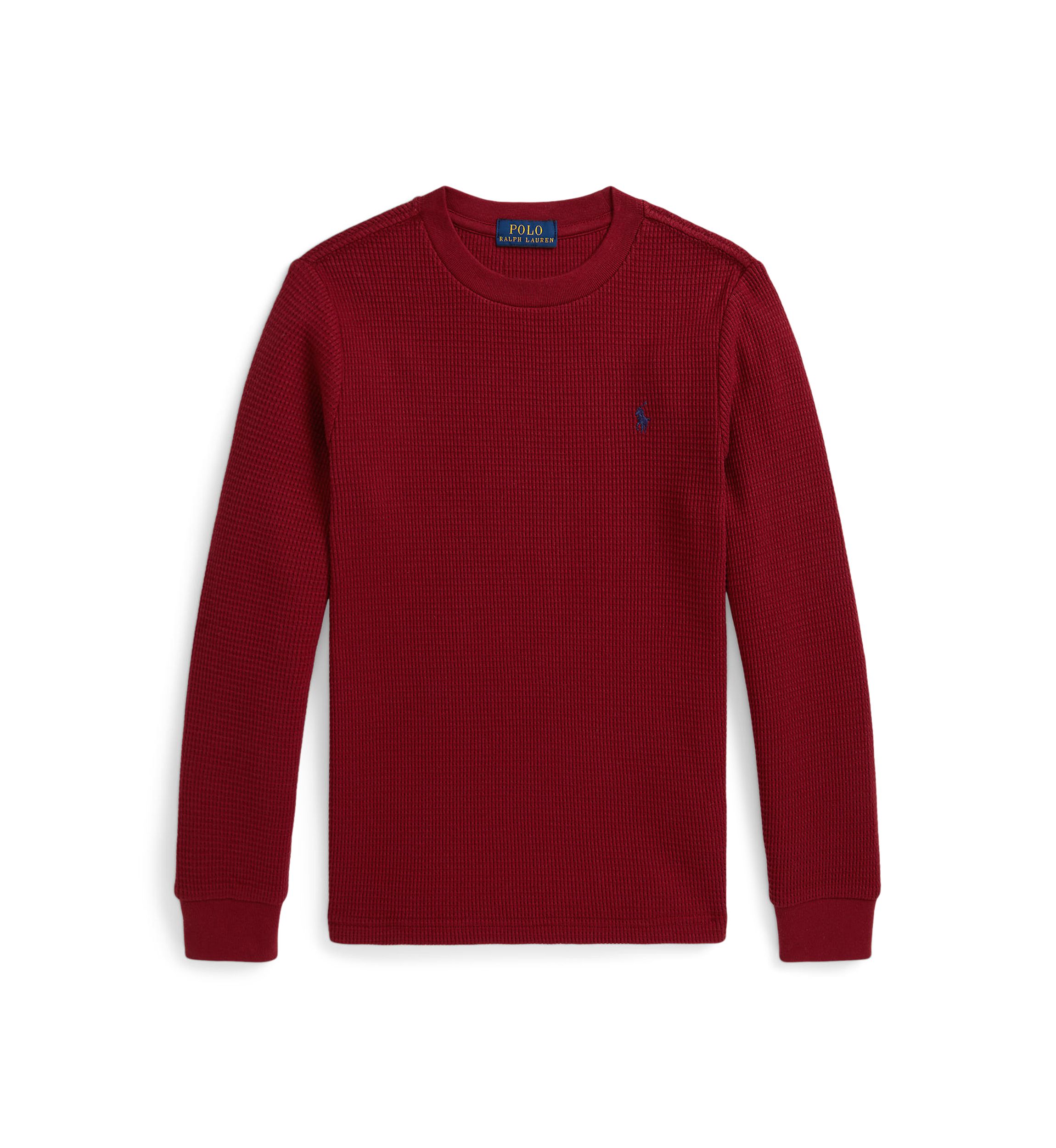 Boys 2-7 Waffle-Knit Cotton Long-Sleeve T-Shirt