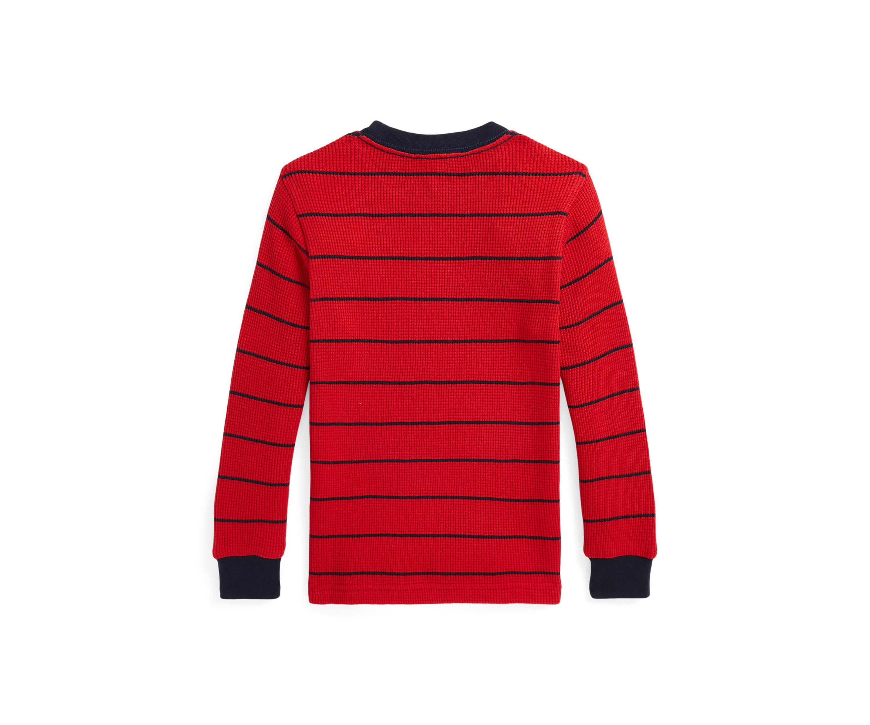 Boys 2-7 Striped Waffle Cotton Long Sleeve T-Shirt