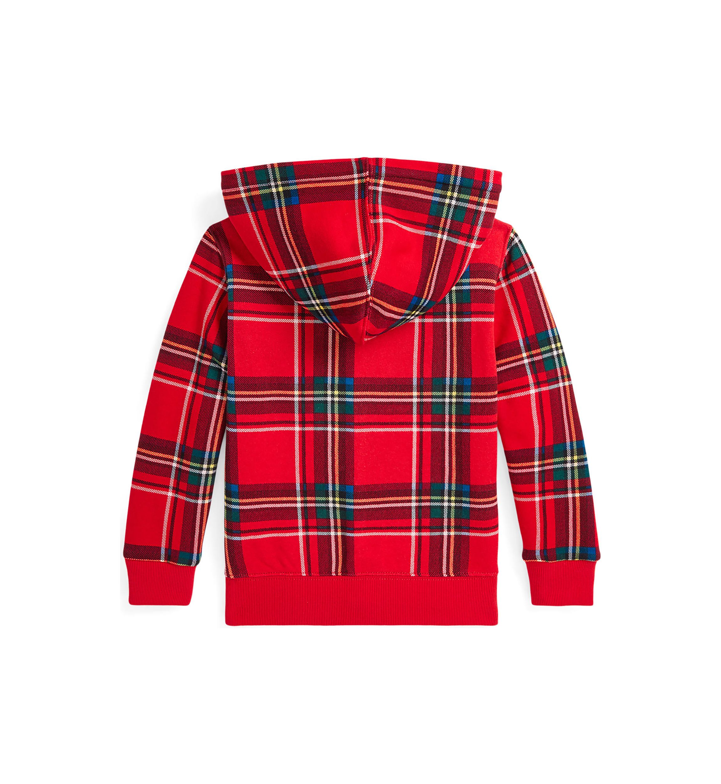 Boys 2-7 Plaid Fleece Full Zip Hoodie