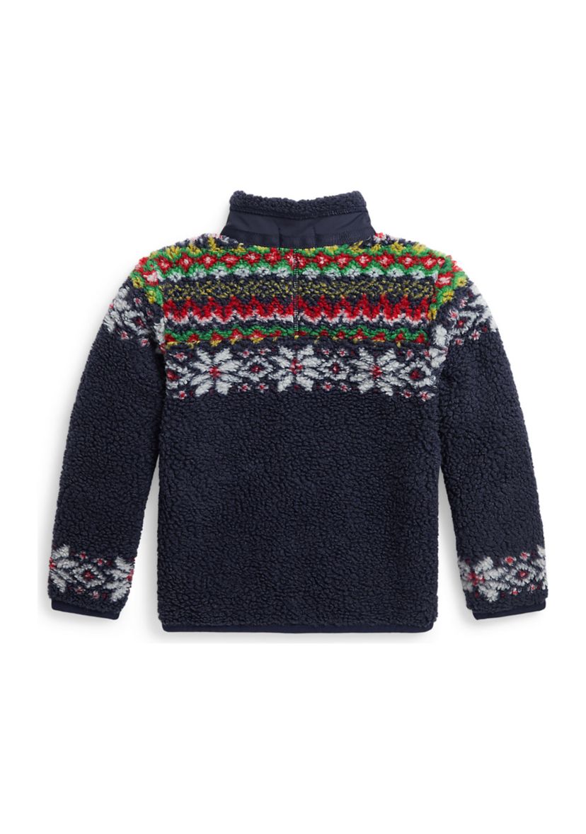 Boys 2-7 Fair Isle Teddy Fleece Jacket