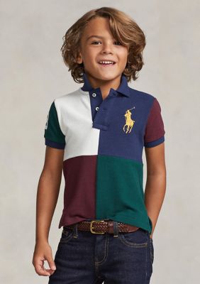 Ralph Lauren Childrenswear Boys 2-7 Color Blocked Big Pony Cotton Polo Shirt