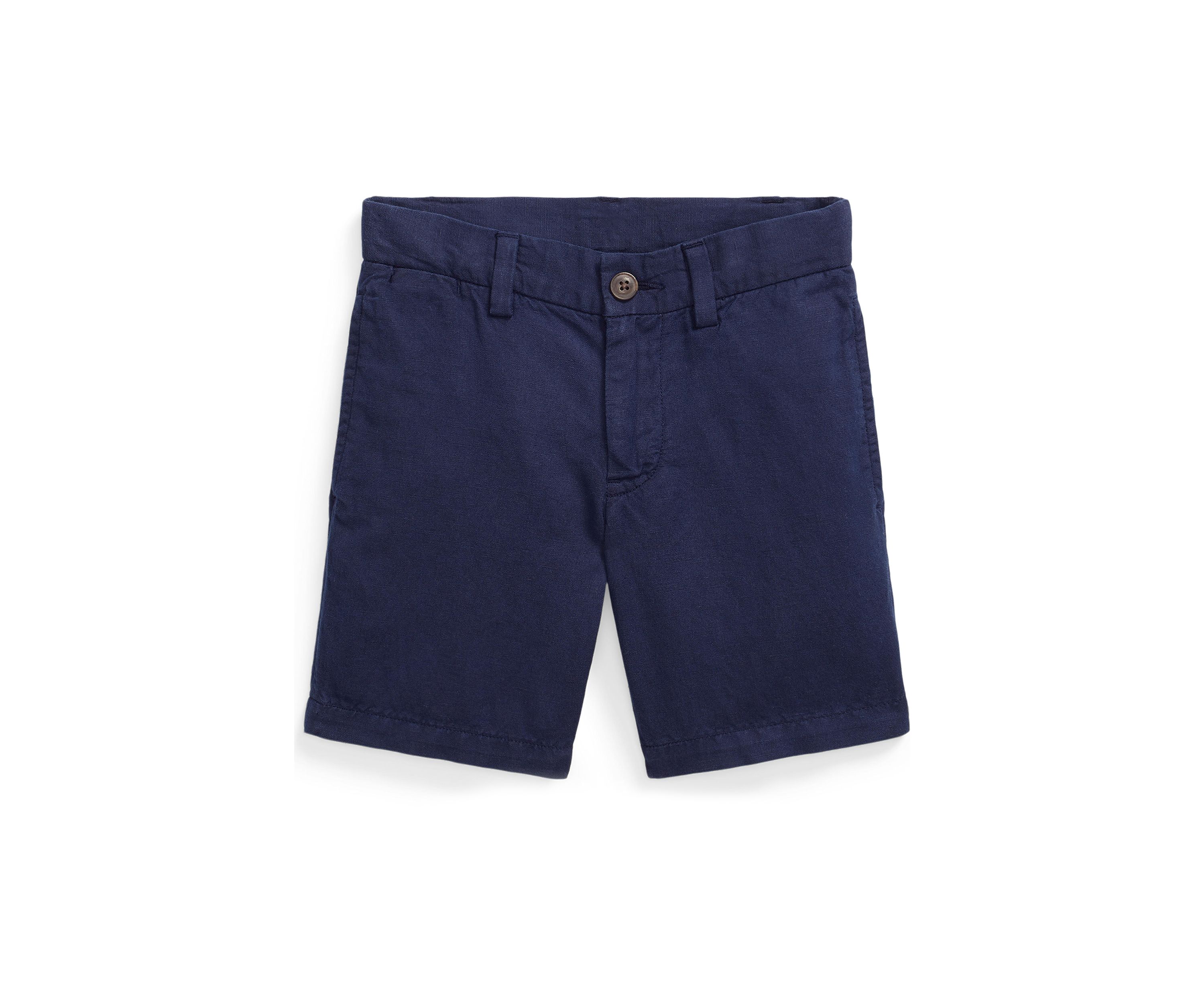 Boys 2-7 Straight Fit Linen-Cotton Shorts 