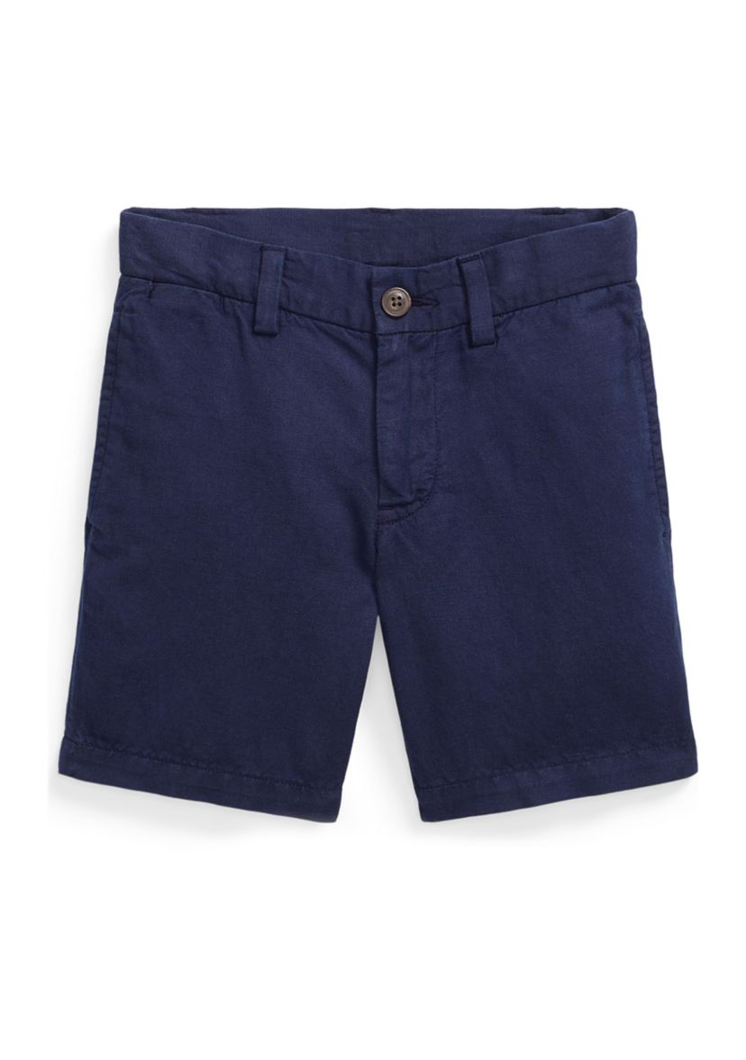 Boys 2-7 Straight Fit Linen-Cotton Shorts 