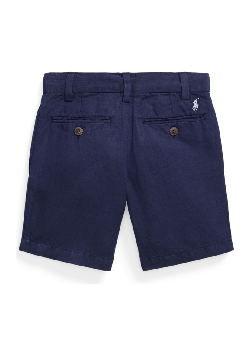 Boys 2-7 Straight Fit Linen-Cotton Shorts 