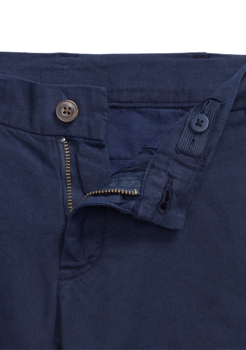 Boys 2-7 Straight Fit Linen-Cotton Shorts 