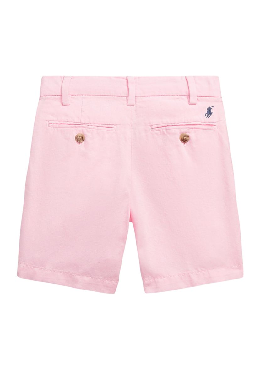 Boys 2-7 Straight Fit Linen Cotton Shorts