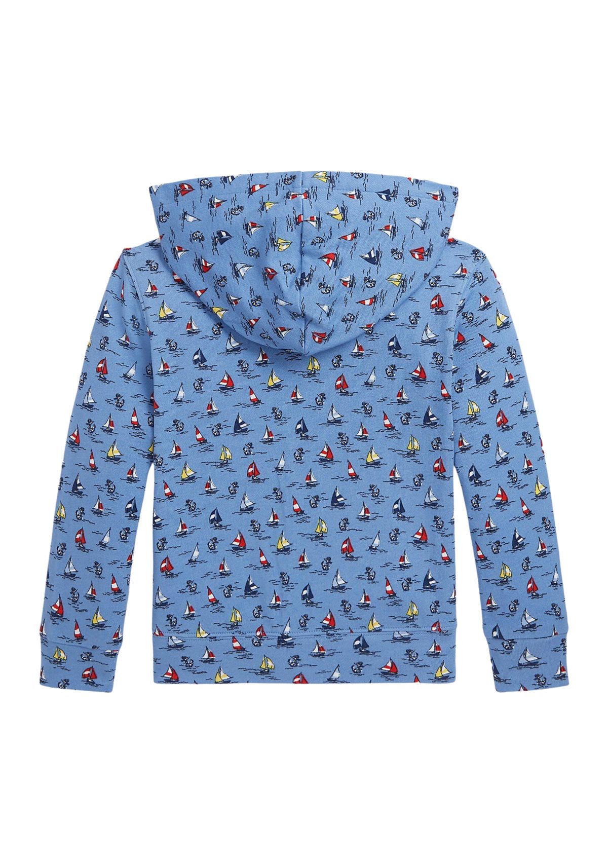 Boys 2-7 Sailboat Print Spa Terry Full Zip Hoodie