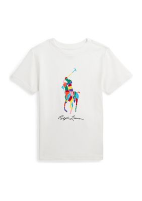 Ralph Lauren Childrenswear Boys 2-7 Big Pony Cotton Jersey T-Shirt, White -  0196231600284