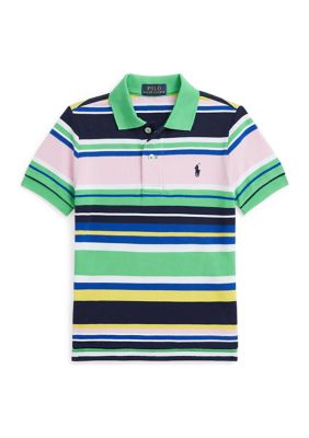 Ralph Lauren Childrenswear Boys 2-7 Striped Cotton Mesh Polo Shirt -  450076111766737