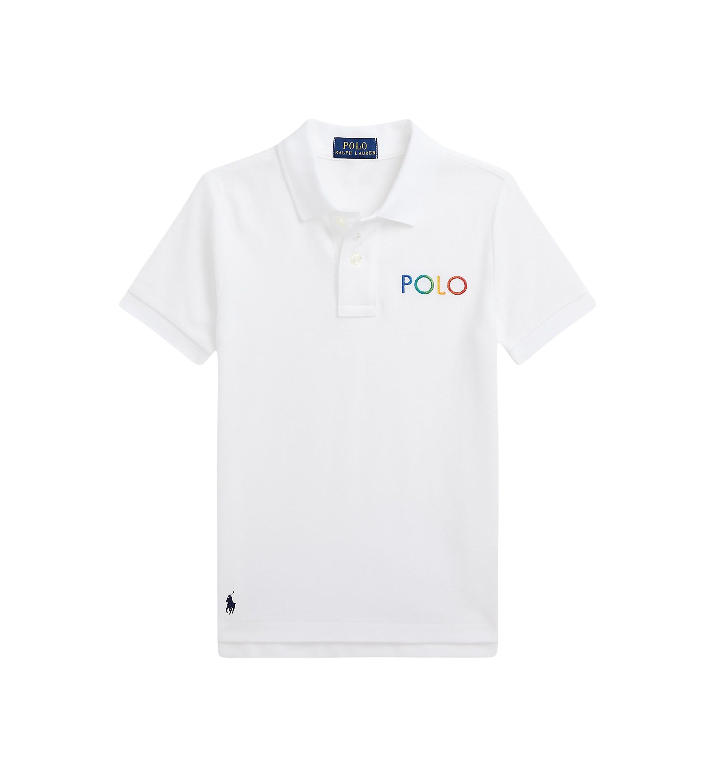 Boys 2-7 Ombré Logo Cotton Mesh Polo Shirt