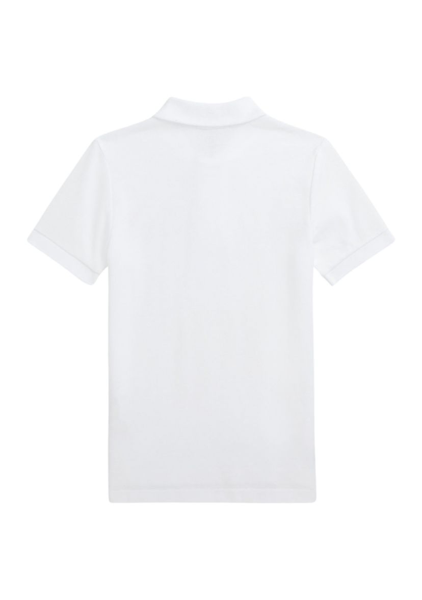 Boys 2-7 Ombré Logo Cotton Mesh Polo Shirt