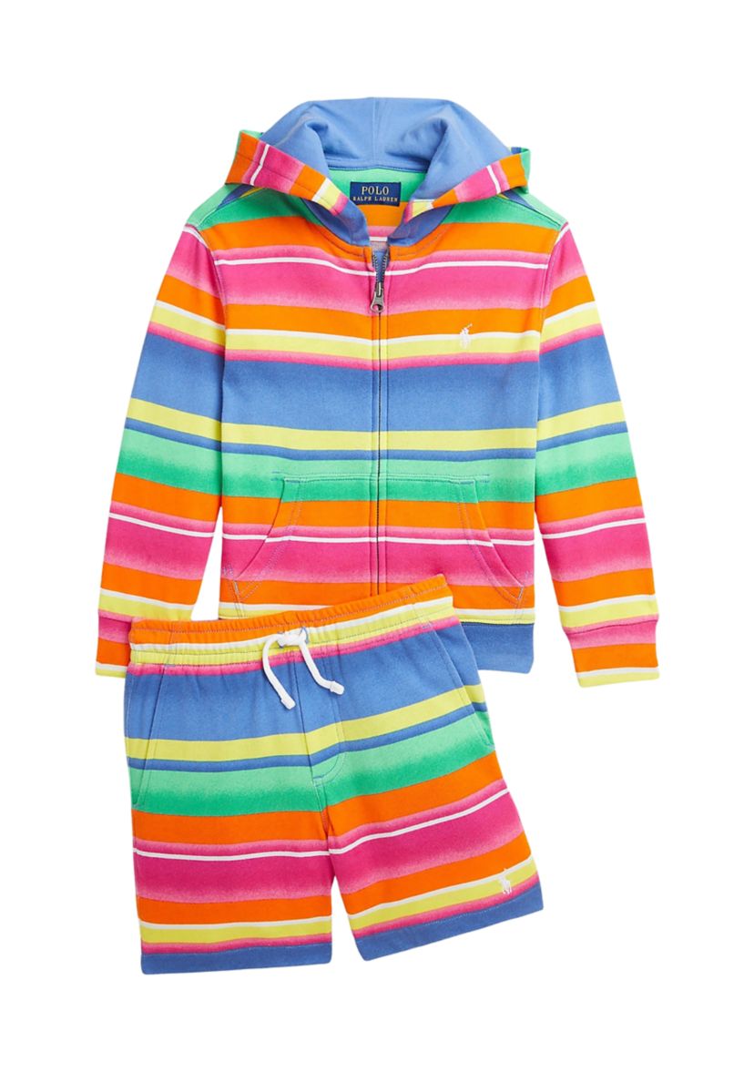 Boys 2-7 Striped Spa Terry Shorts