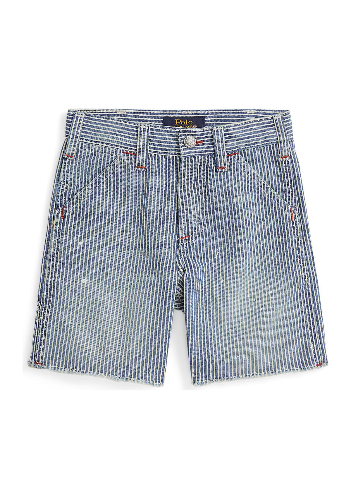 Boys 2-7 Indigo Striped Denim Carpenter Shorts