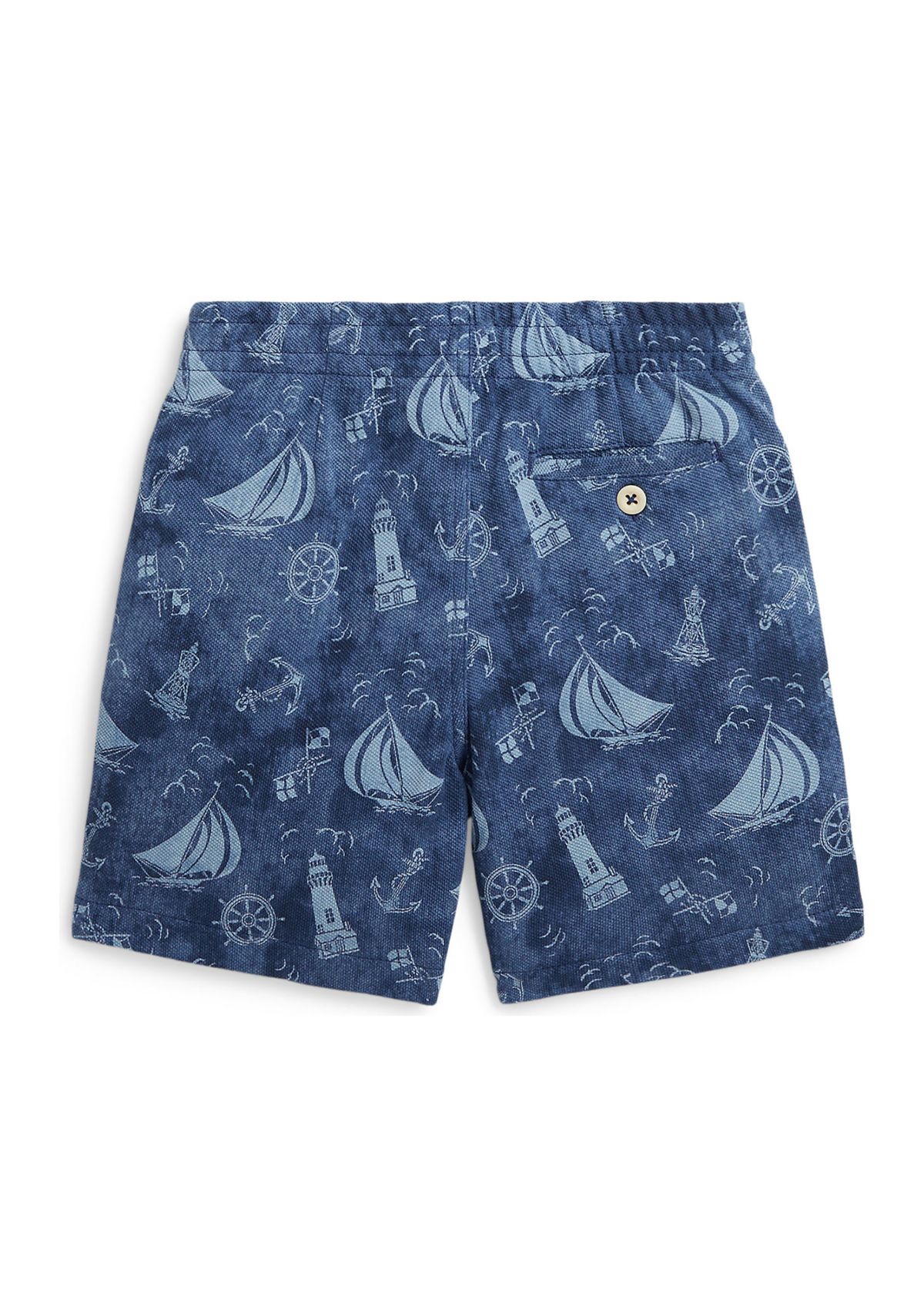 Boys 2-7 Nautical Printed Cotton Mesh Shorts
