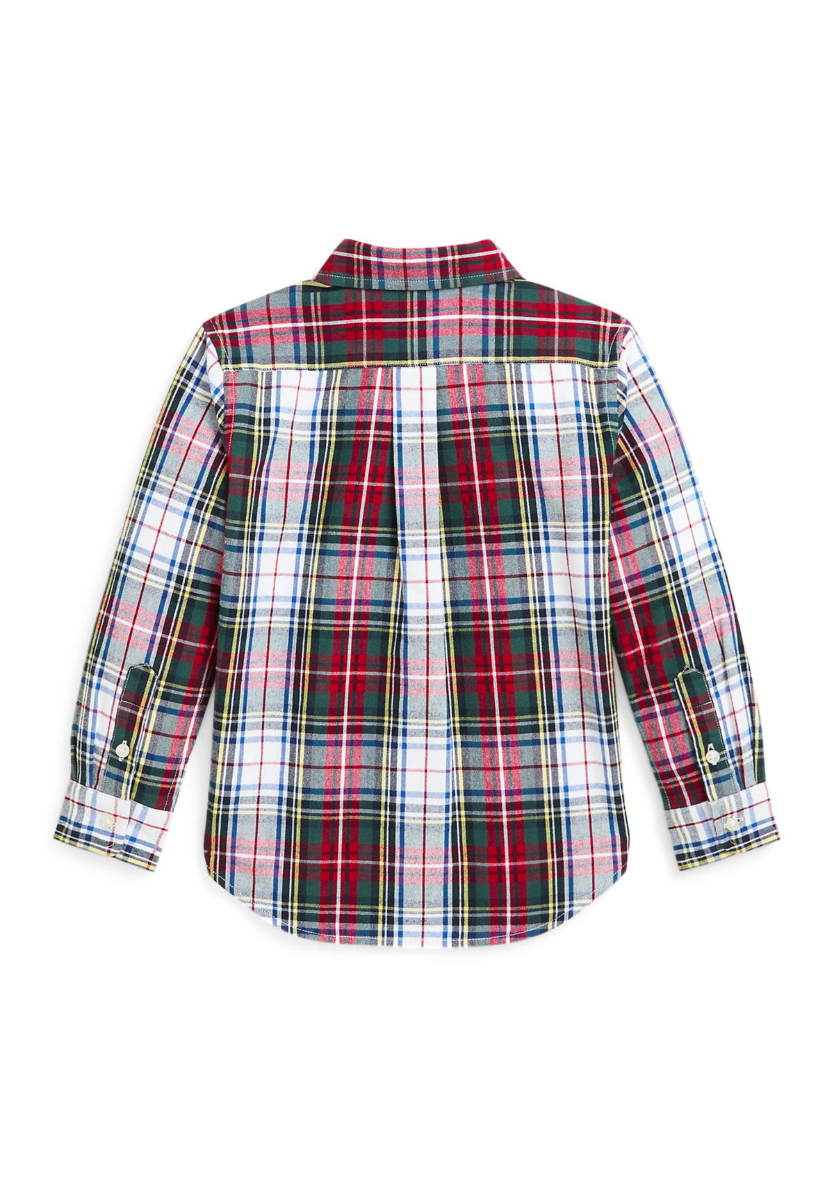 Boys 2-7 Plaid Brushed Cotton Oxford Shirt