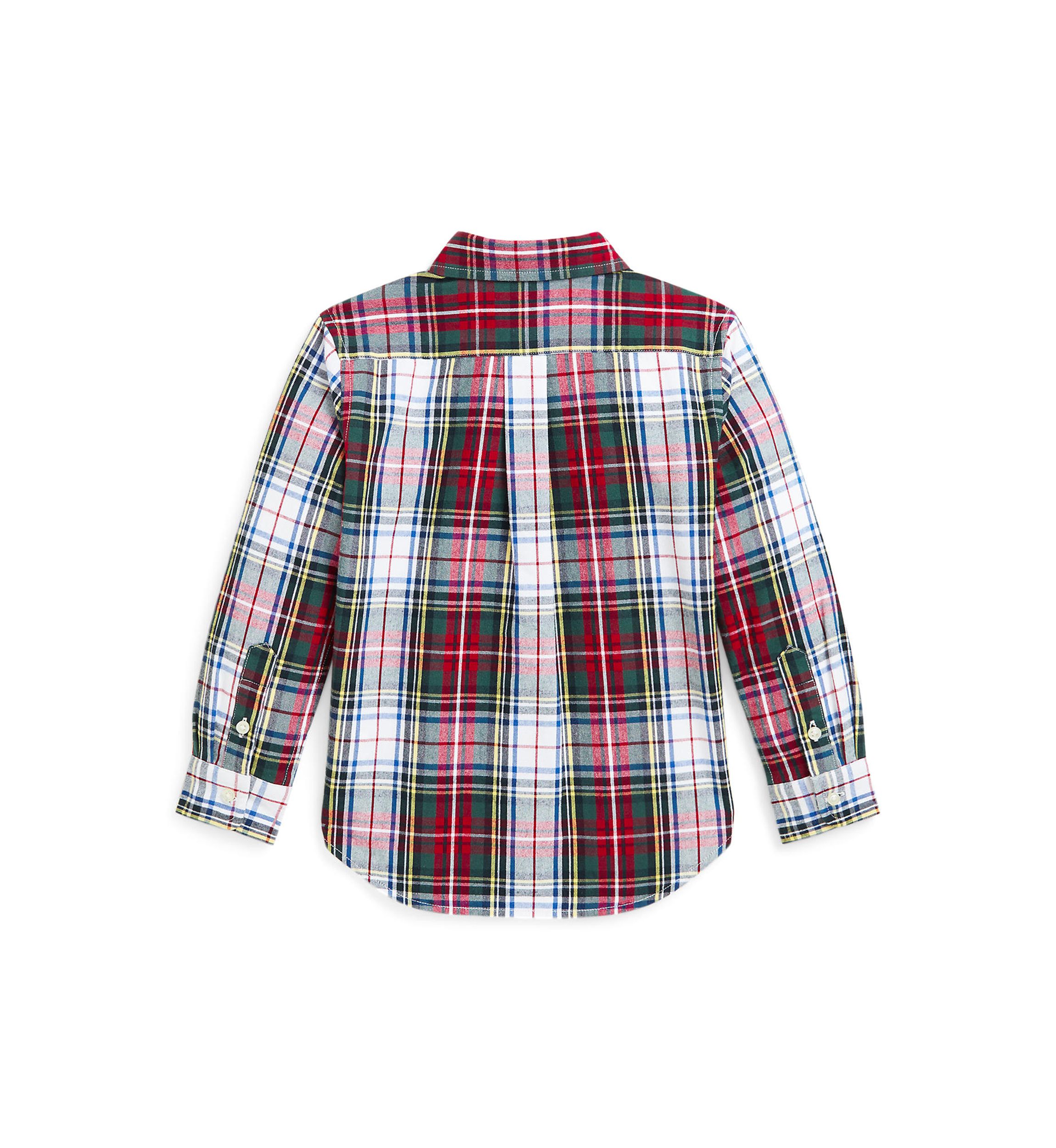 Boys 2-7 Plaid Brushed Cotton Oxford Shirt