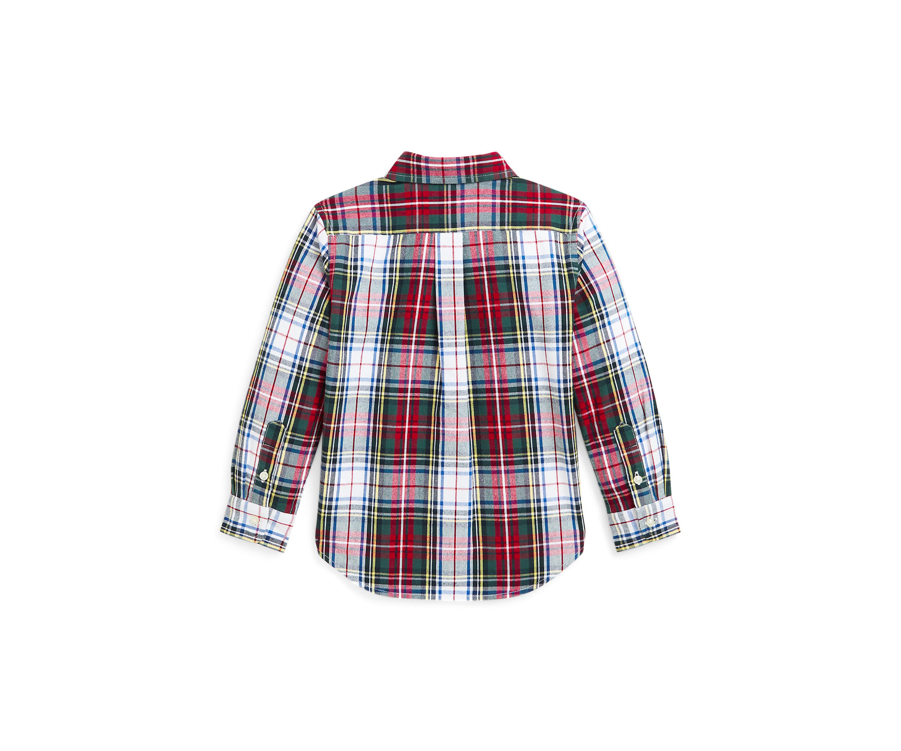 Boys 2-7 Plaid Brushed Cotton Oxford Shirt