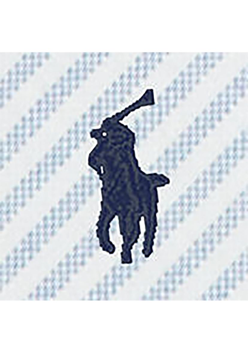 Boys 2-7 Striped Cotton Oxford Graphic Shirt
