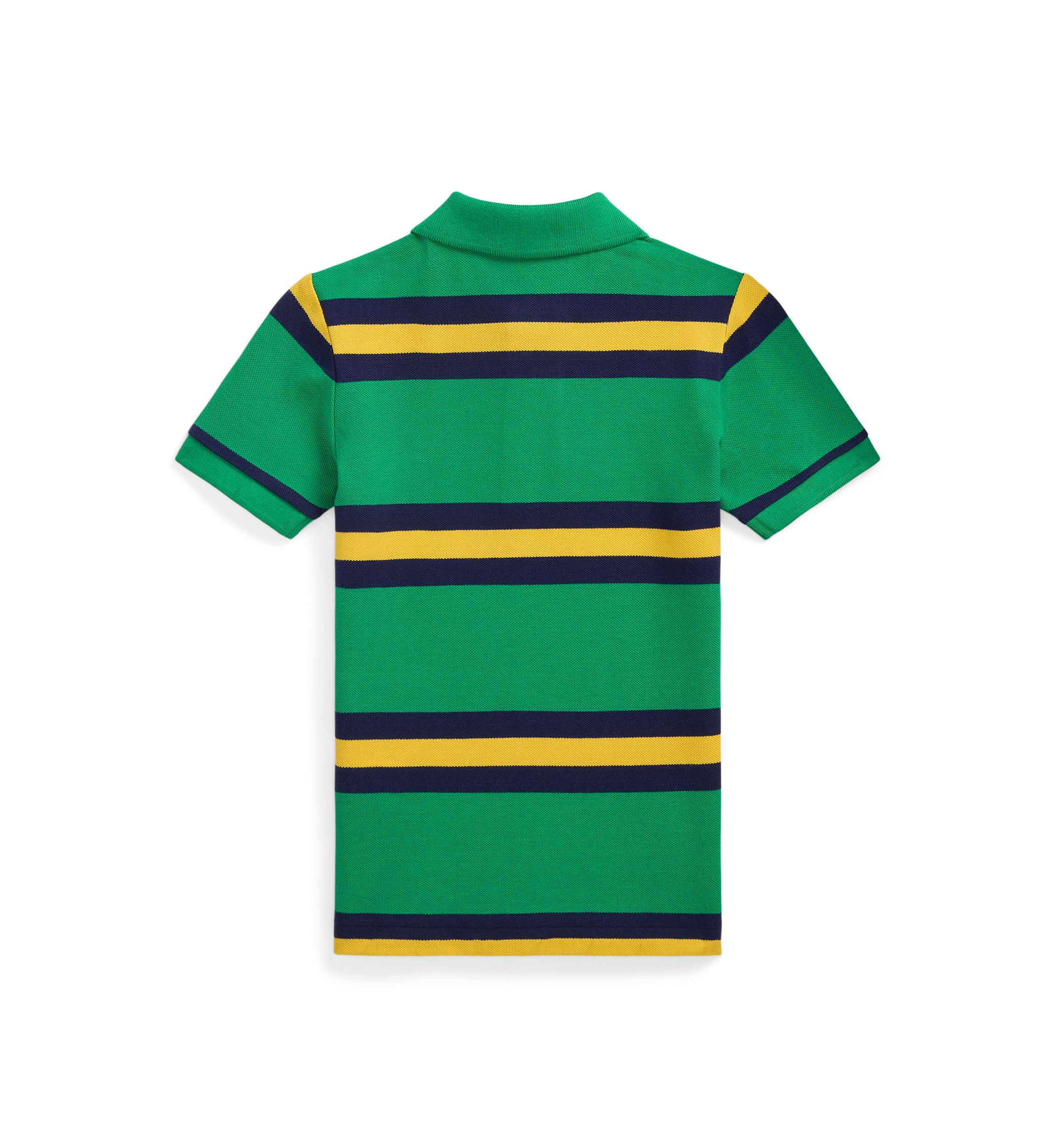 Boys 2-7 Striped Cotton Mesh Polo Shirt