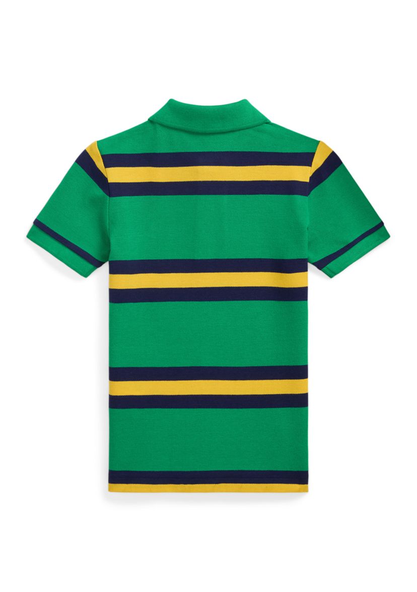 Boys 2-7 Striped Cotton Mesh Polo Shirt