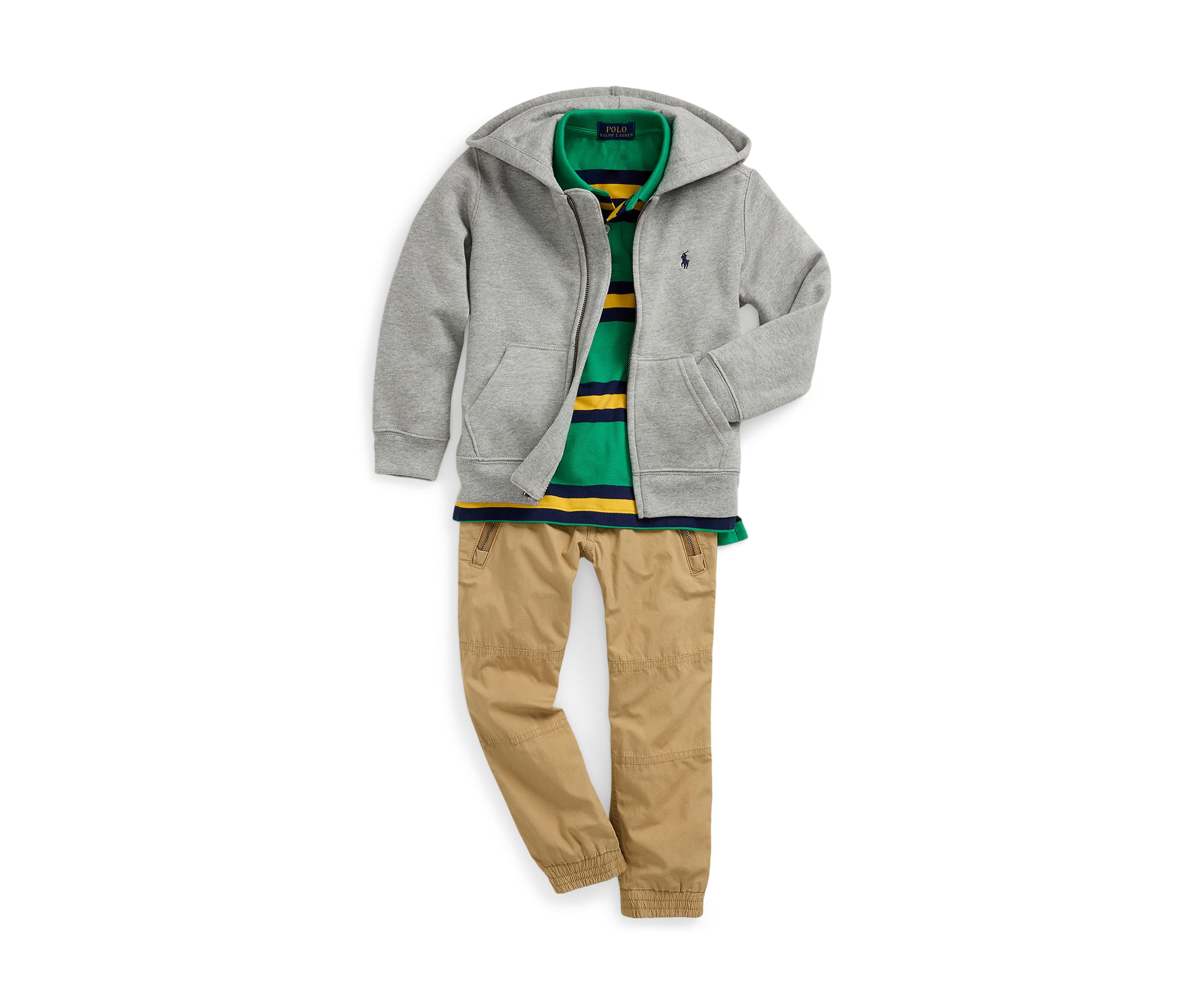 Boys 2-7 Striped Cotton Mesh Polo Shirt