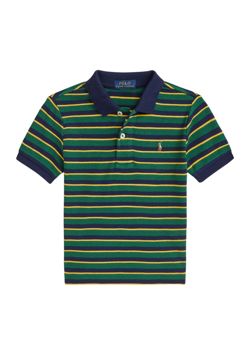 Boys 2-7 Striped Soft Cotton Polo Shirt
