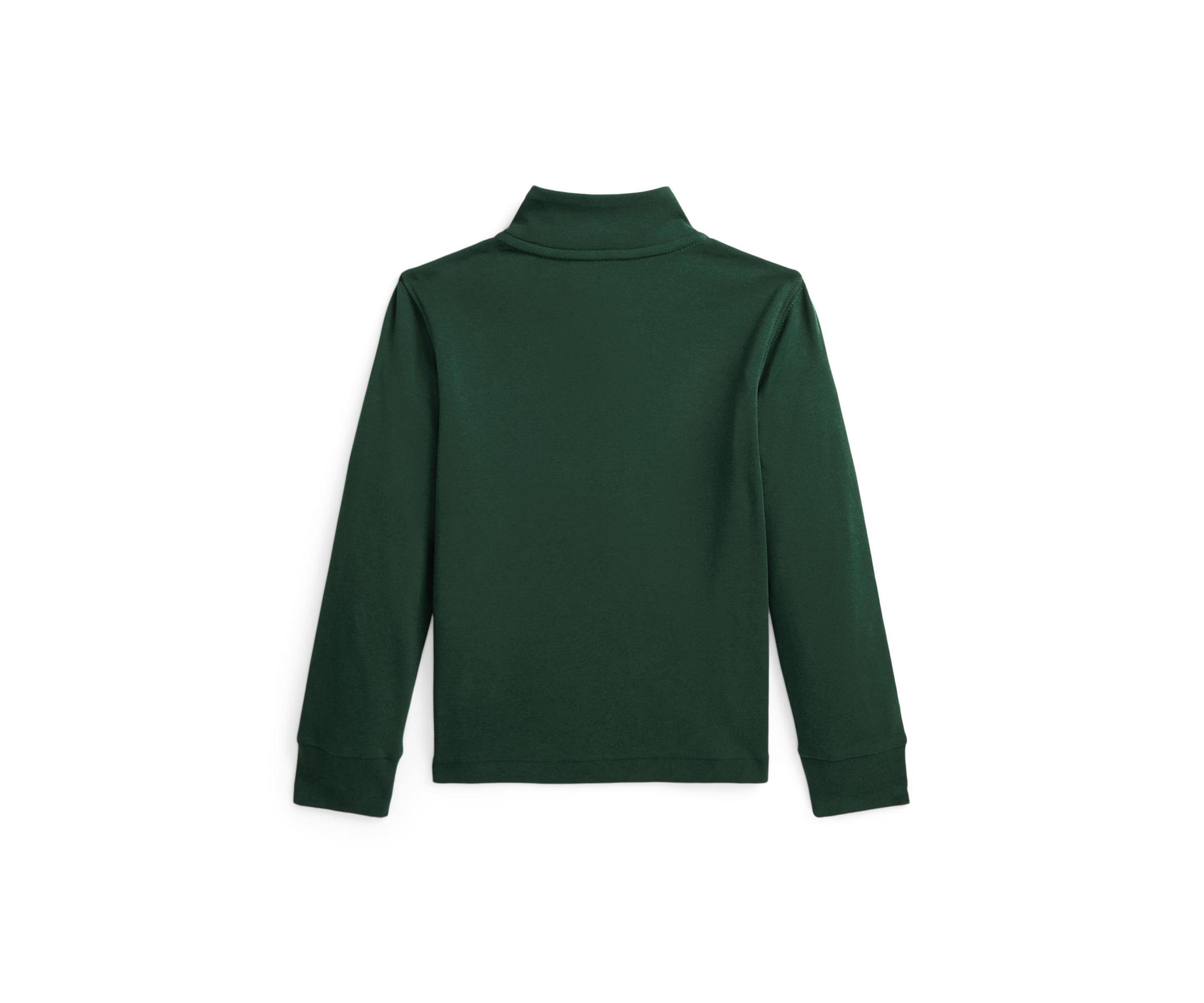 Boys 2-7 Cotton Interlock Quarter Zip Pullover Sweatshirt