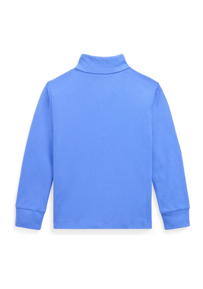 Boys 2-7 Cotton Interlock Quarter-Zip Pullover